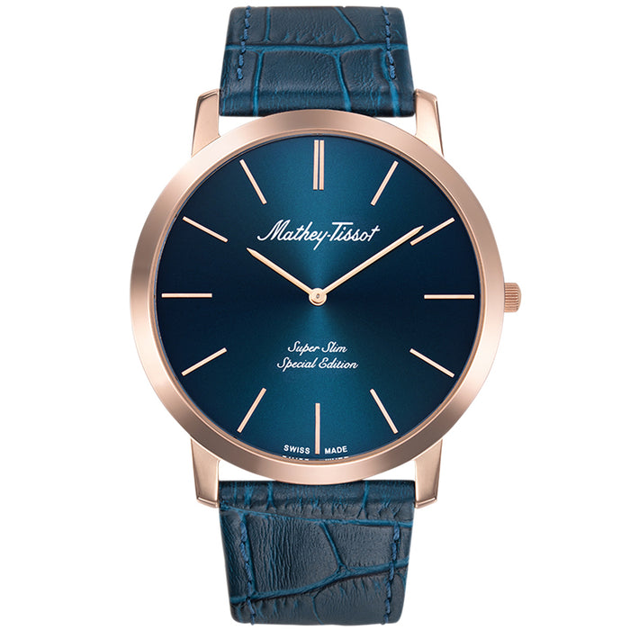 Mathey Tissot Men's Cyrus Blue Dial Watch - H6915PBU
