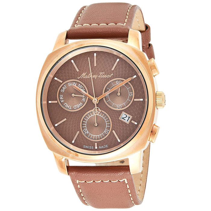 Mathey Tissot Men's Smart Brown Dial Watch - H6940CHPM