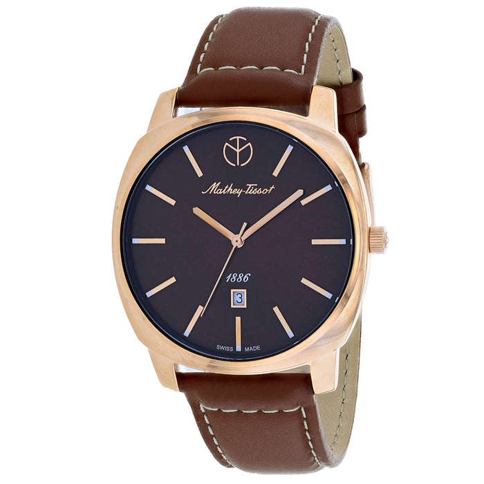 Mathey Tissot Men's Smart Brown Dial Watch - H6940PM