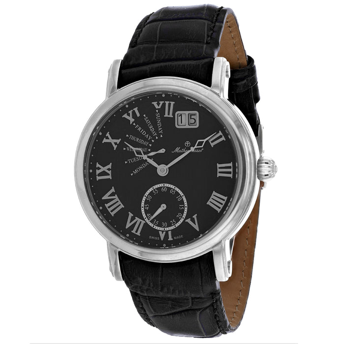 Mathey Tissot Men's Retrograde Black Dial Watch - H7020AN