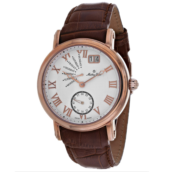 Mathey Tissot Men's Retrograde White Dial Watch - H7020PI