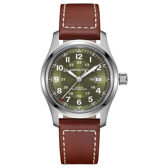 Hamilton Men's Khaki Field Green Dial Watch - H70605560