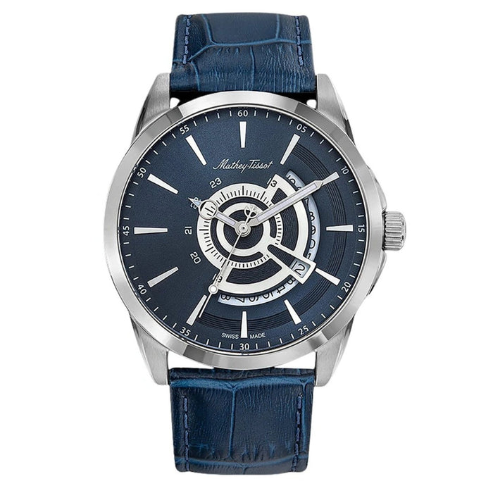 Mathey-Tissot Men's Mondo Blue Dial Watch - H711ABU