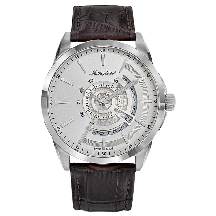 Mathey-Tissot Men's Mondo Silver Dial Watch - H711AS