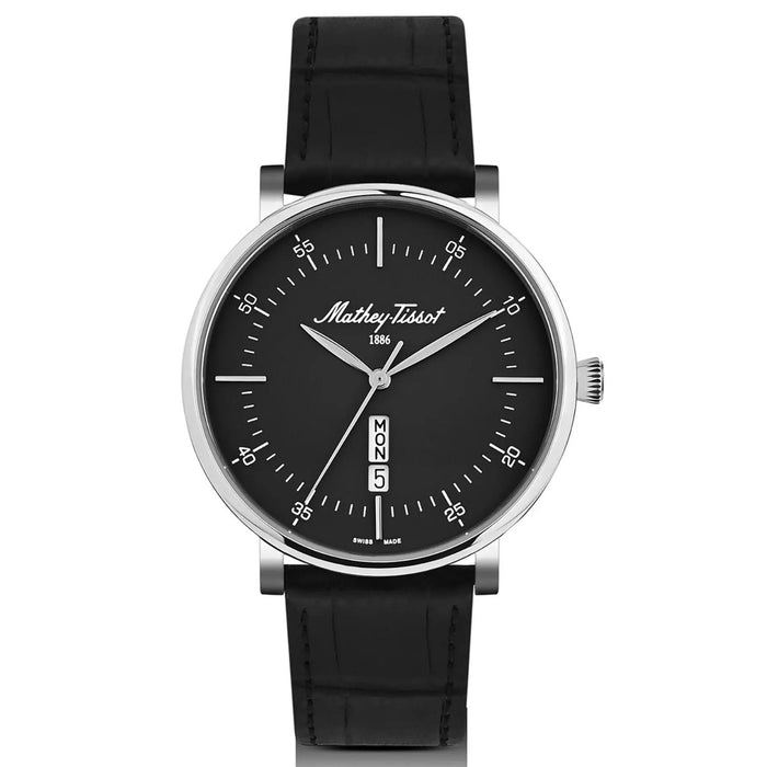 Mathey-Tissot Men's Monsoon Day-date Black Dial Watch - H7918ALN
