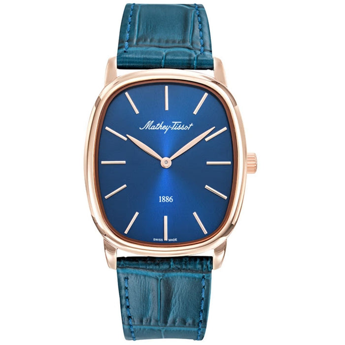 Mathey-Tissot Men's Martin Blue Dial Watch - H7919PLBU