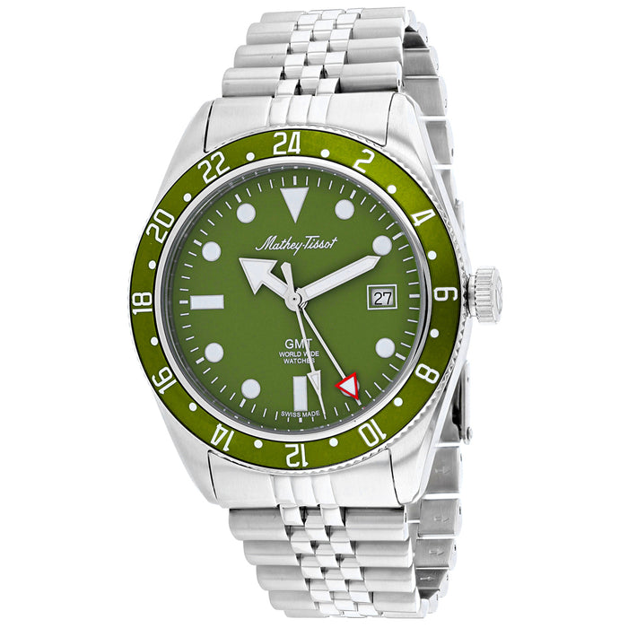 Mathey Tissot Men's Rolly Vintage Green Dial Watch - H902AV