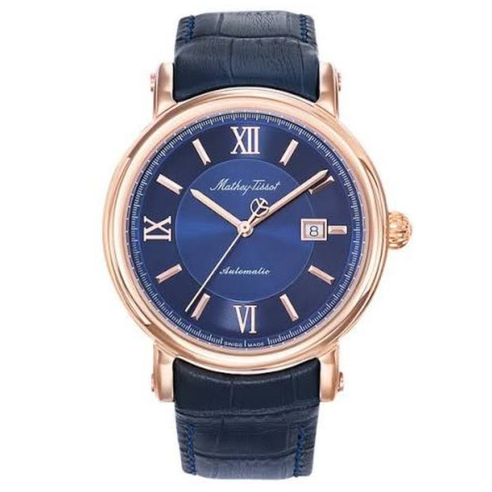 Mathey Tissot Men's Renaissance Blue Dial Watch - H9030PBU