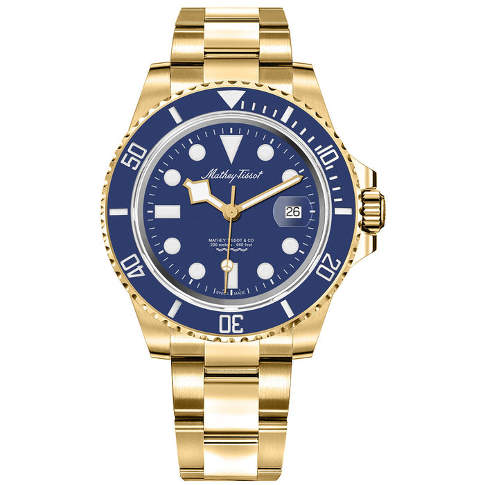 Mathey Tissot Men's Classic Blue Dial Watch - H906PBU