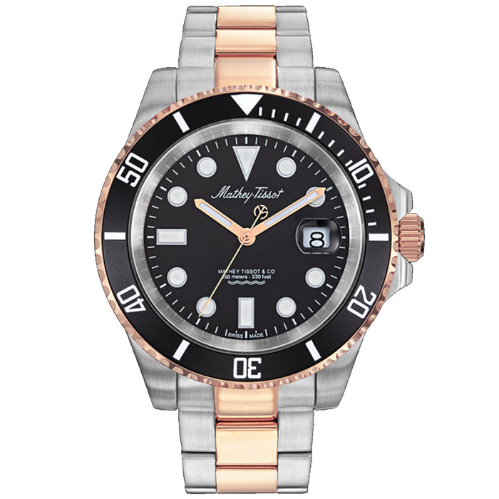 Mathey Tissot Men's Mathy Jumbo Black Dial Watch - H906RN