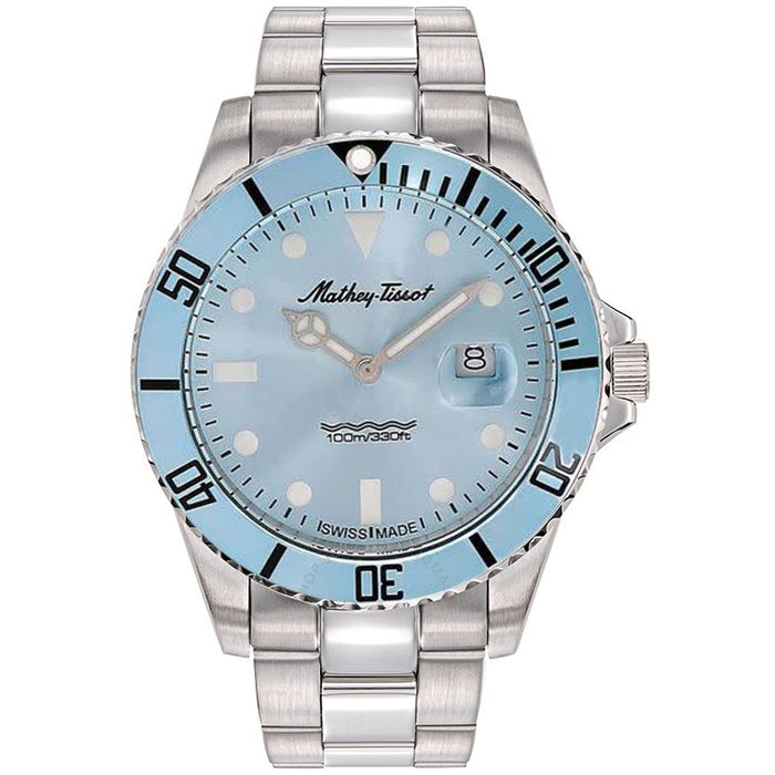 Mathey Tissot Men's Mathy Vintage Q. 42mm LE Blue Dial Watch - H908ABU