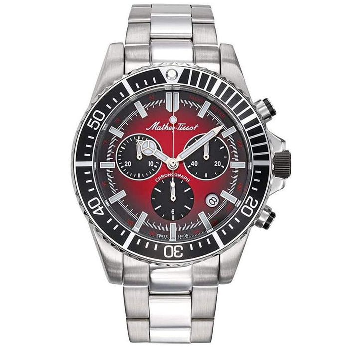 Mathey Tissot Men's Mathy Strike Red Dial Watch - H908CHAR