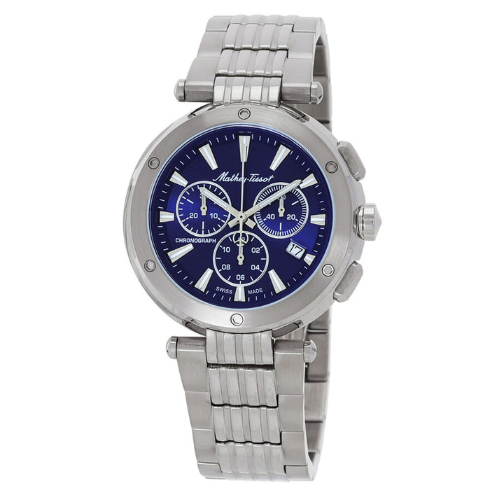 Mathey Tissot Men's Neptune Chrono Blue Dial Watch - H912CHABU