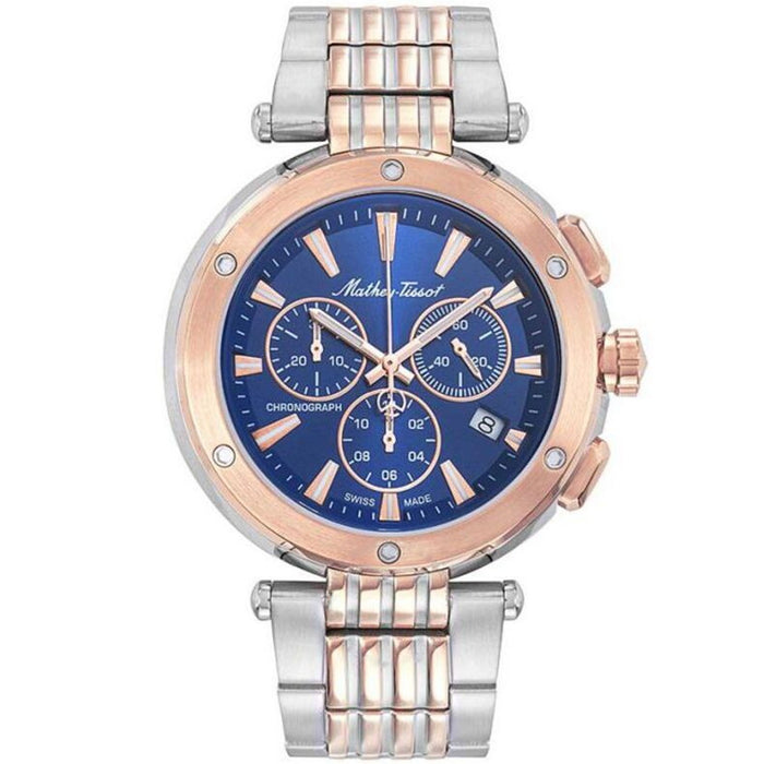 Mathey Tissot Men's Neptune Chrono Blue Dial Watch - H912CHRBU