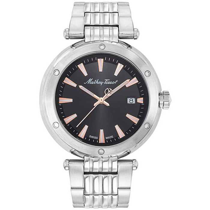 Mathey Tissot Men's Neptune Black Dial Watch - H912RRN