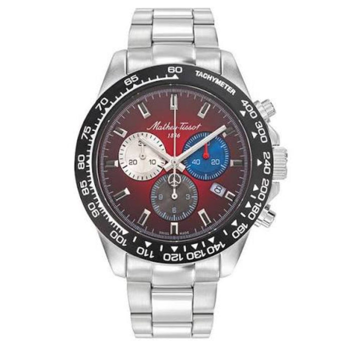 Mathey Tissot Men's Mathy Chess Red Dial Watch - H938CHAR