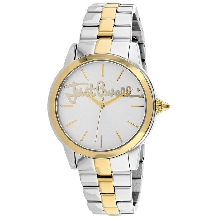 Just Cavalli Women's Logo Silver Dial Watch - JC1L006M0125