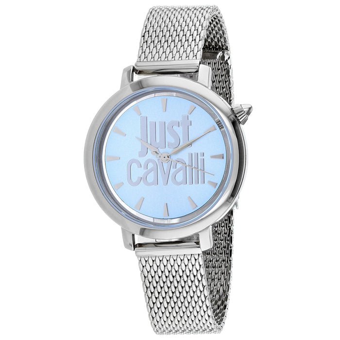 Just Cavalli Women's Logo Blue Dial Watch - JC1L007M0055