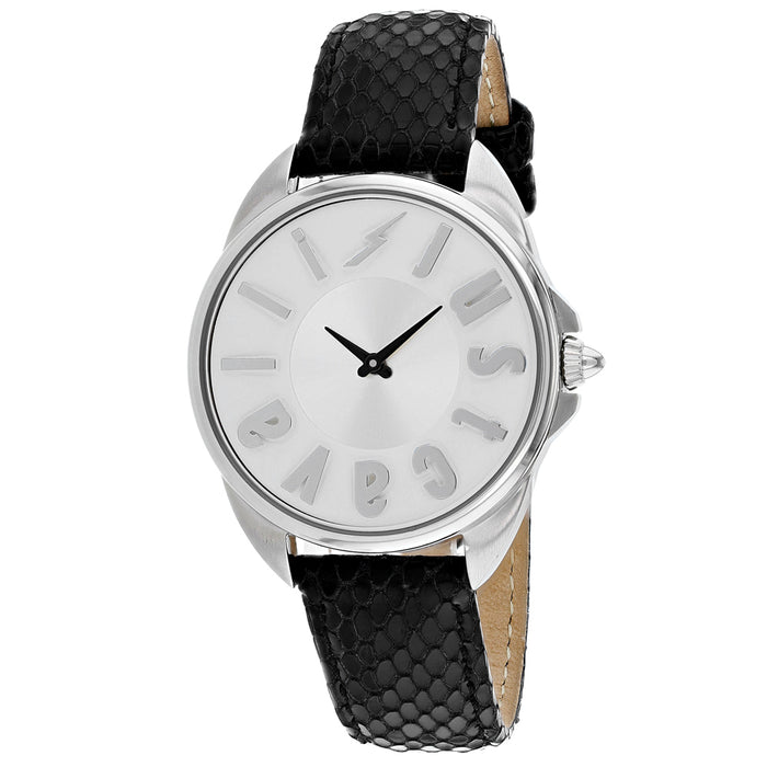 Just Cavalli Women's Logo Silver Dial Watch - JC1L008L0015