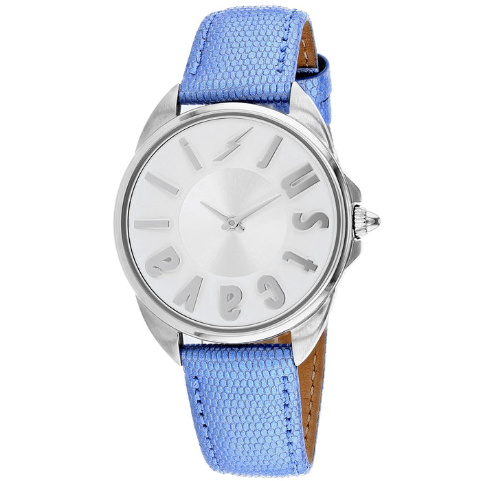 Just Cavalli Women's Logo Silver Dial Watch - JC1L008L0025