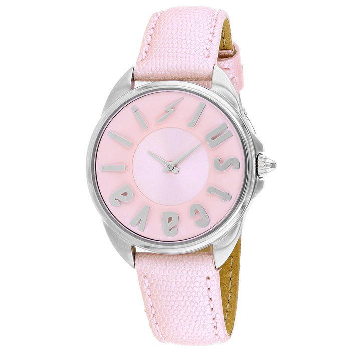 Just Cavalli Women's Logo Pink Dial Watch - JC1L008L0035