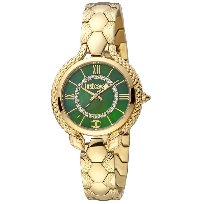 Just Cavalli Women's Classic Green Dial Watch - JC1L046M0265