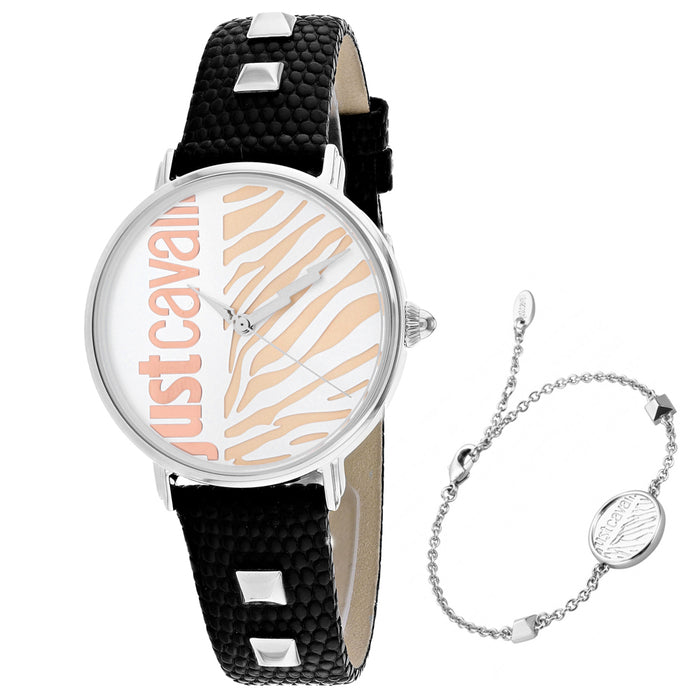 Just Cavalli Women's Zebra Silver Dial Watch - JC1L077L0015