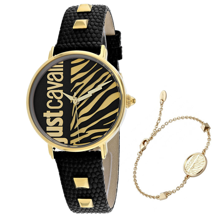 Just Cavalli Women's Zebra Black Dial Watch - JC1L077L0025