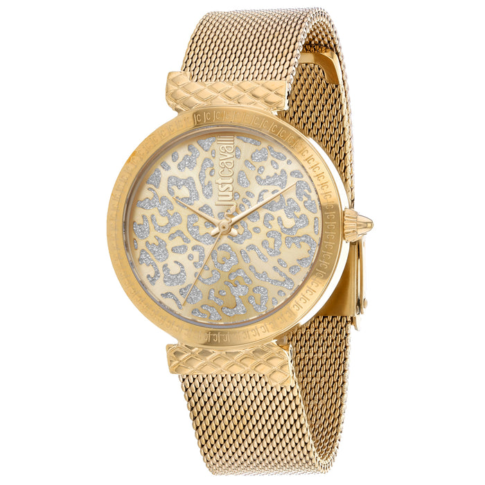 Just Cavalli Women's Animalier Gold Dial Watch - JC1L092M0065
