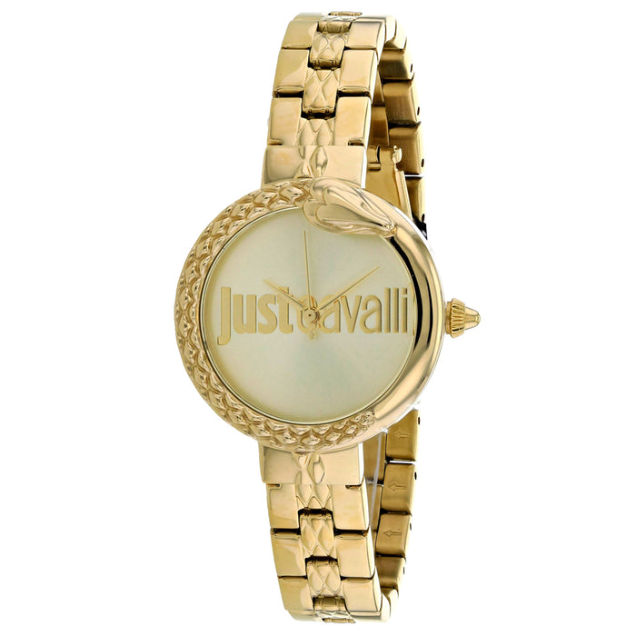 Just Cavalli Women's Animalier Gold Dial Watch - JC1L097M0075
