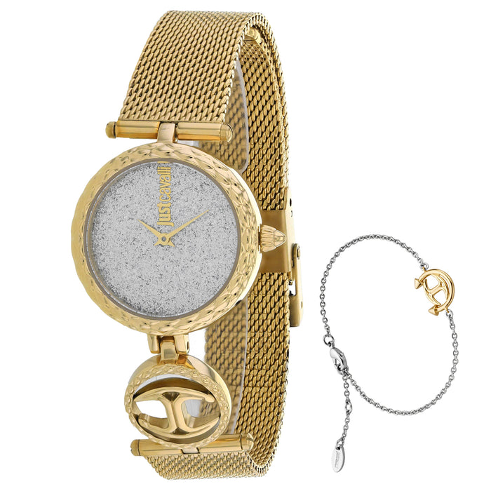 Just Cavalli Women's Mini Gold Dial Watch - JC1L103M0105
