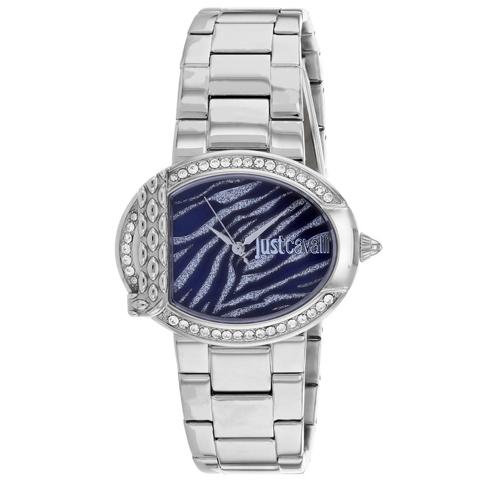 Just Cavalli Women's C Blue Dial Watch - JC1L111M0075