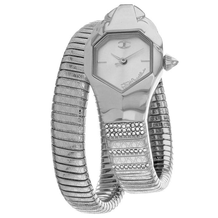 Just Cavalli Women's Glam Snake Silver Dial Watch - JC1L113M0015