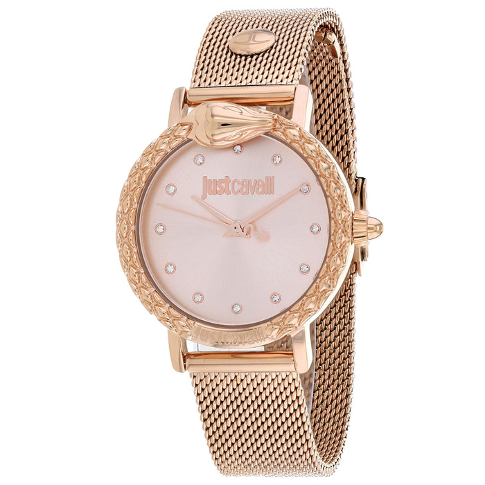 Just Cavalli Women's Animalier Rose Gold Dial Watch - JC1L124M0085