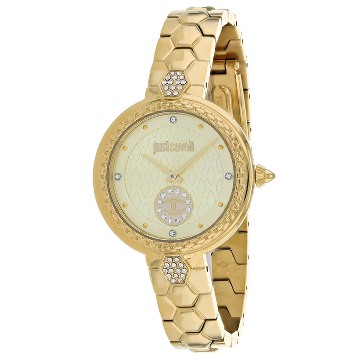Just Cavalli Women's Classic Set Gold Dial Watch - JC1L128M0065