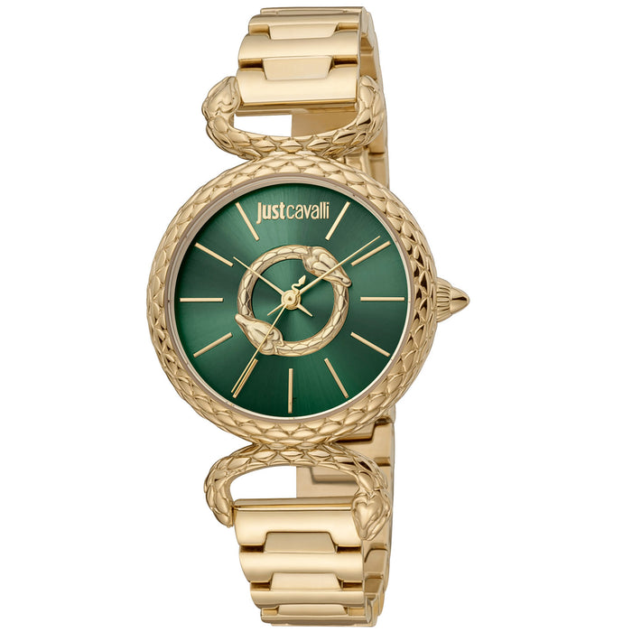 Just Cavalli Women's Animalier Green Dial Watch