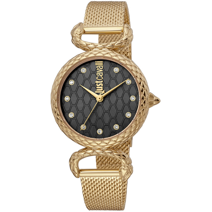 Just Cavalli Women's Animlier Black Dial Watch