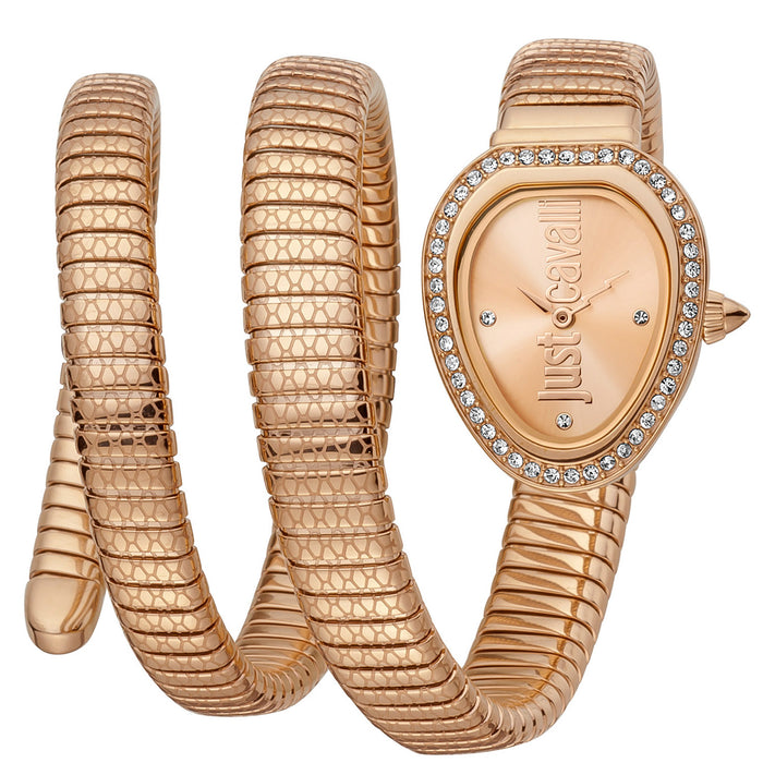 Just Cavalli Women's Serpente Doppio Rose gold Dial Watch