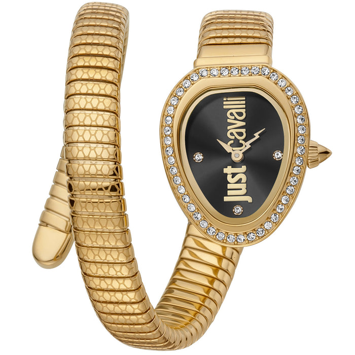 Just Cavalli Women's Serpente Solo Black Dial Watch