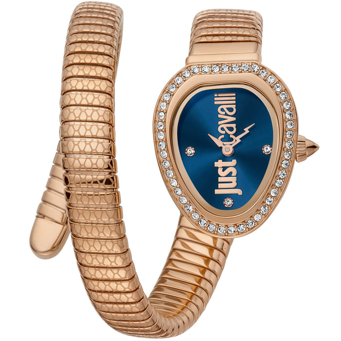 Just Cavalli Women's Serpente Solo Blue Dial Watch