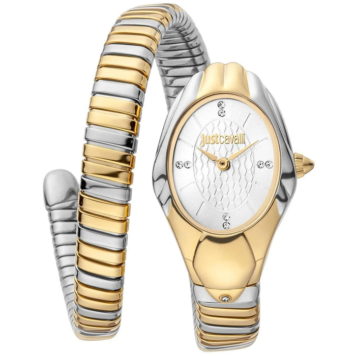 Just Cavalli Women's Snake White Dial Watch - JC1L182M0025
