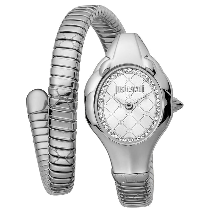 Just Cavalli Women's Serpente Corto Silver Dial Watch