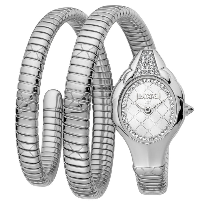Just Cavalli Women's Serpente Lungo Silver Dial Watch