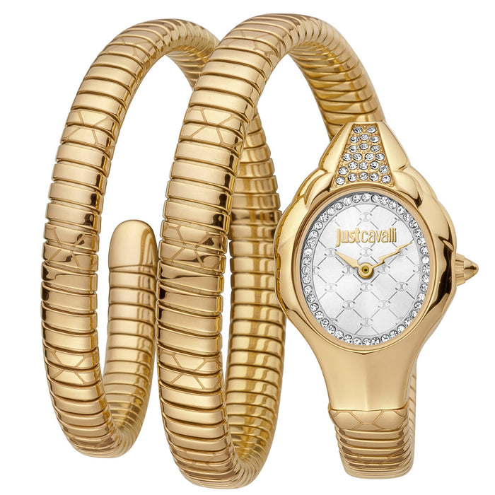 Just Cavalli Women's Serpente Lungo Silver Dial Watch
