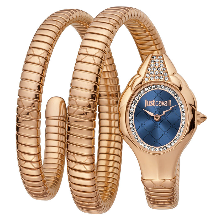 Just Cavalli Women's Snake Blue Dial Watch