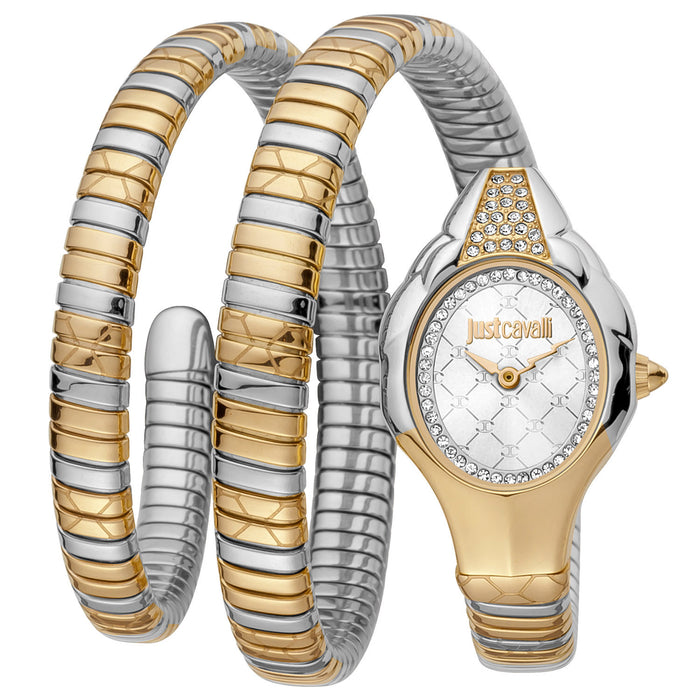 Just Cavalli Women's Snake Silver Dial Watch