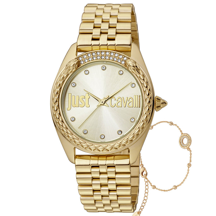 Just Cavalli Women's Classic Gold Dial Watch - JC1L195M0065