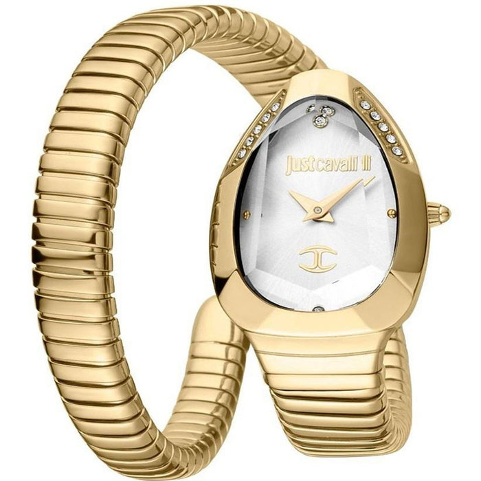 Just Cavalli Women's Snake Silver Dial Watch - JC1L208M0035