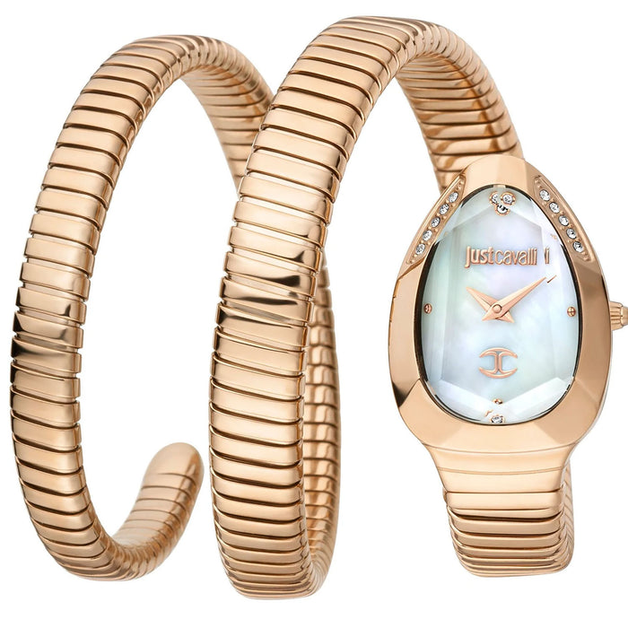Just Cavalli Women's Snake Silver Dial Watch - JC1L209M0055