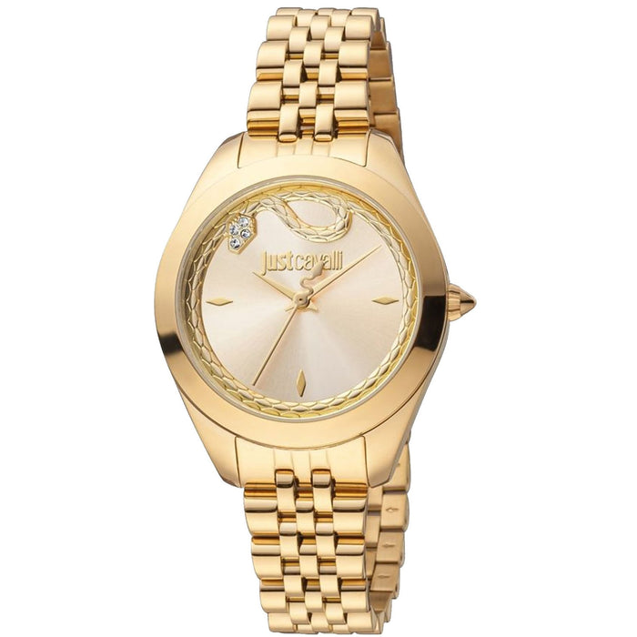 Just Cavalli Women's Snake Green Dial Watch - JC1L210M0265